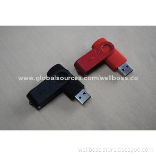 1 to 32GB USB Flash Drive with Leather Housing and Keychain, Full Capacity